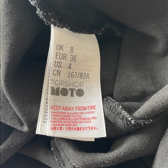 Topshop Joni Black Denim Backless Jumpsuit Size 4 - Picture 7 of 10